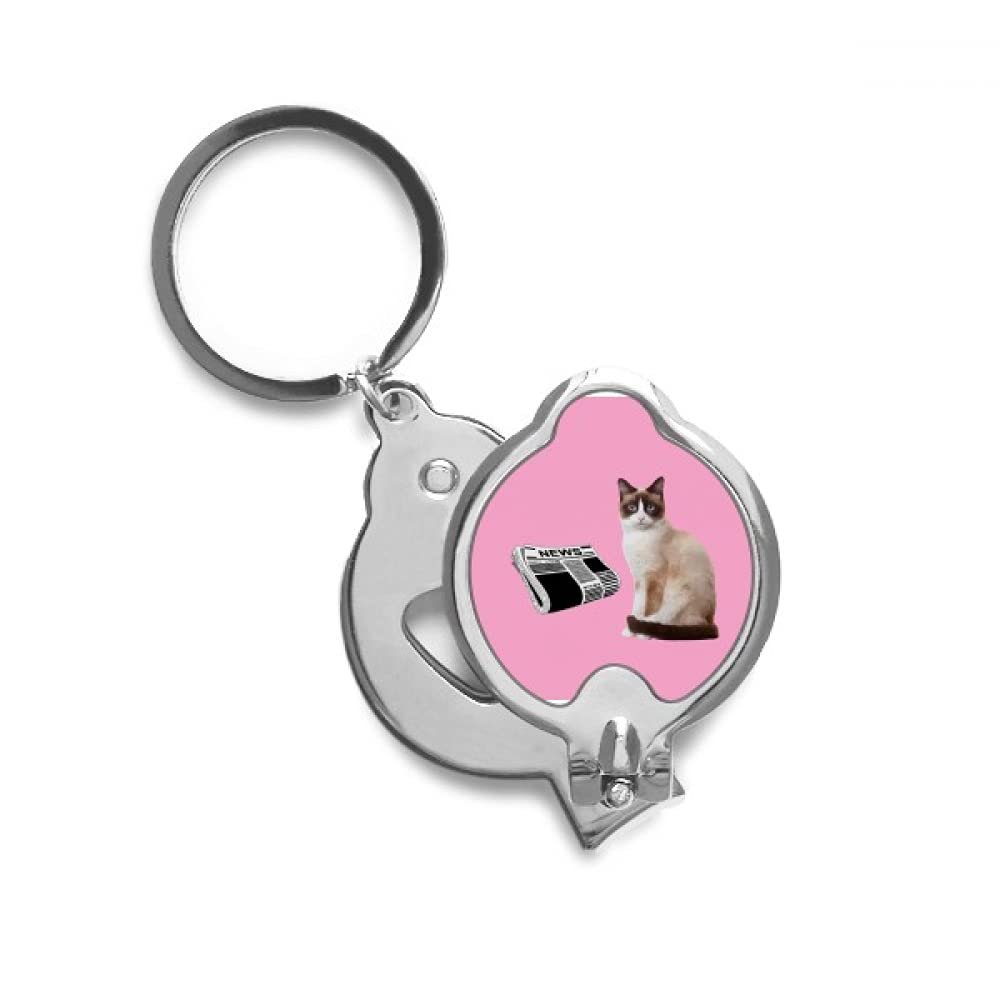 Cat Read Body Twisting Art Deco Gift Fashion Finger Nail Clippers Scissor Stainless Steel Cutter
