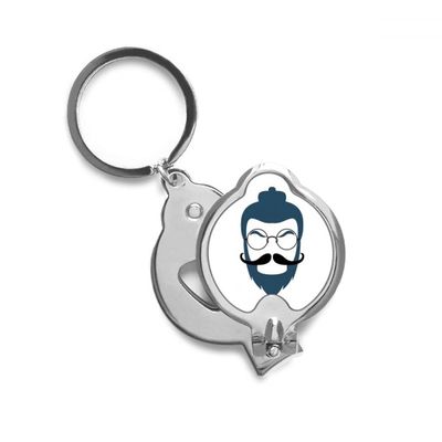 Ancient Eyeglasses Hairstyle Beard Finger Nail Clippers Scissor Stainless Steel Cutter