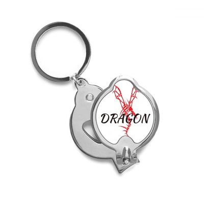 Animal Myth Dragon Oriental Cloud Finger Nail Clippers Scissor Stainless Steel Cutter
