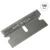 FitAll 100 Pack Single Edge Razor Blades - Made in USA - Fits All Safety Standard Scrapers - Heavy Duty, Extra Sharp - 100 Pieces view 2
