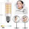 LED Makeup Mirror Bulb Replacement Mirror for Cosmetic Vanity Makeup Mirror with Single Double Sided Lighted Magnification,4W Equivalent to 40W Incandescent Bulb (2-Pack Warm White) view 2