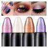 JPWL Pearlescent Silkworm Eyeshadow Pen Lasting Waterproof and not Blooming Shiny Pearlescent Gel Pen 16 Color Eye Shadow Pen (Color : Fantasy Brown) view 2