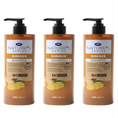 Boots Ginger Shampoo 16.23 Fl Oz. (Pack of 3)