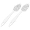 2pcs Foot Grinder with Hanging Hole Foot Pedicure Tool Foot Scrubber Scraper Pedicure Rasp Shaver Pedicure Razor Tool Hand Tools Pedicure Trimmer Foot Planer Woman Abs White Care view 3