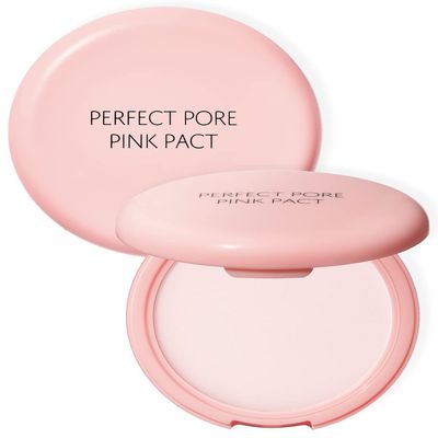 THESAEM Saemmul Perfect Pore Pink Pact - Makeup Finishing Pressed Powder for Sebum Control and Pore Minimization, Soothes Sensitive Skin with Calamine, Setting Powder, Clumps Free 12g