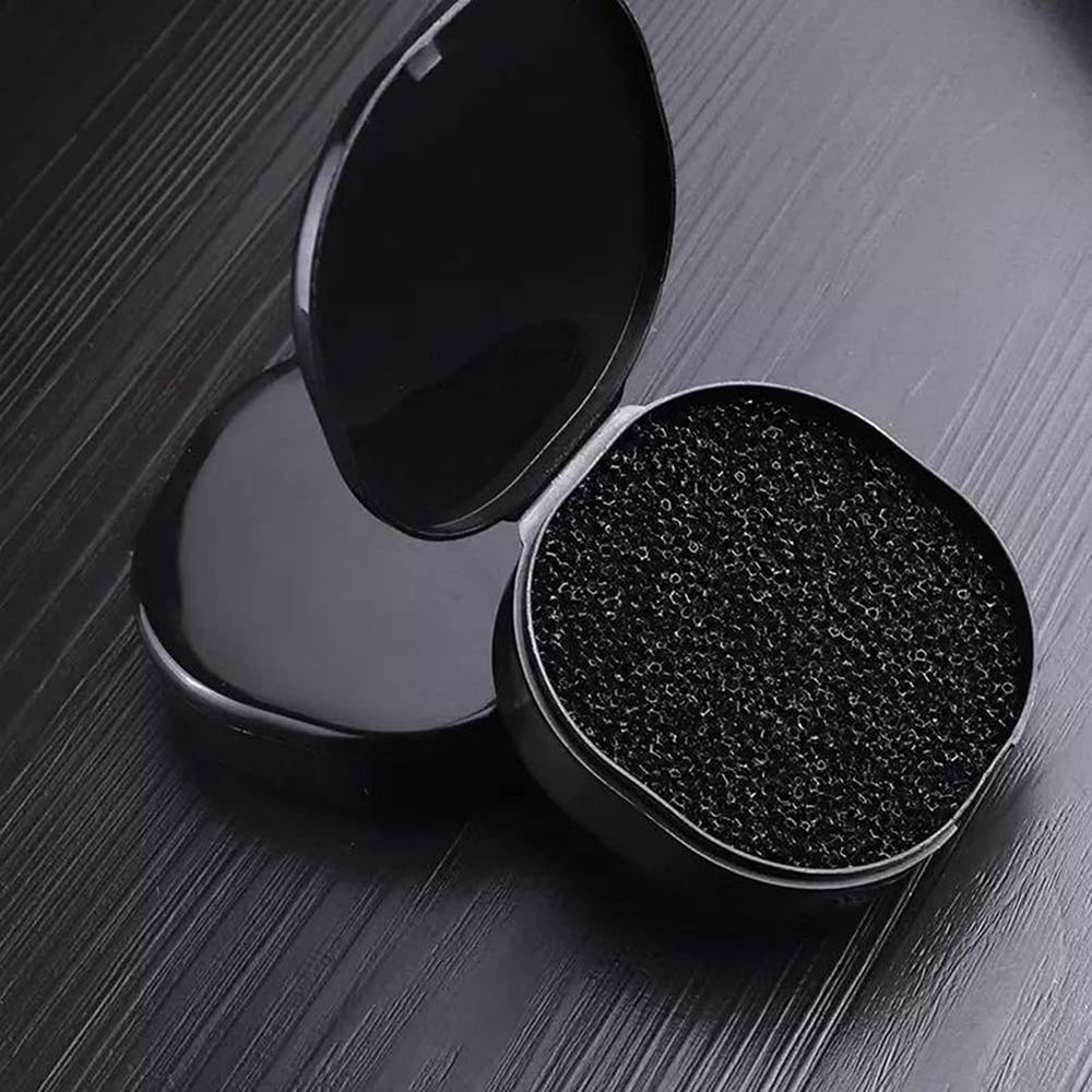 AKOAK 1 Pack Black Makeup Brush Cleaner Sponge Box Quick Dry Cleaner Box Lazy Special Clean Free to Remove Shadow Colours from Your Brush Small Sponges for Travel
