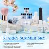 AzureBeauty Starter Dip Powder Kit, 4 Winter Glitter Blue White Navy Shades view 4