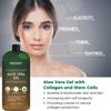 First Botany, Pure Aloe vera gel 100% Fresh Pure Aloe Infused with Stem Cells, Collagen Tea Tree Oil Natural Raw Moisturizer for Face Skin Body Hair Perfect for Sunburn, Acne, Razor Bumps 16.9 fl oz view 3