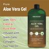 First Botany, Pure Aloe vera gel 100% Fresh Pure Aloe Infused with Stem Cells, Collagen Tea Tree Oil Natural Raw Moisturizer for Face Skin Body Hair Perfect for Sunburn, Acne, Razor Bumps 16.9 fl oz view 4