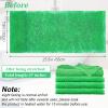 4 Pieces African Net Bath Sponge African Exfoliating Long Net Sponge Exfoliating Shower Body Scrubber Skin Smoother for Daily Use(Green, 25.6 x 7.9 inch) view 3