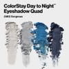 REVLON ColorStay Day to Night Eyeshadow Quad Palette with Transitional Shades, Stocking Stuffer for Her, Buttery Soft Feel, 580 Gorgeous, 0.16 oz view 2