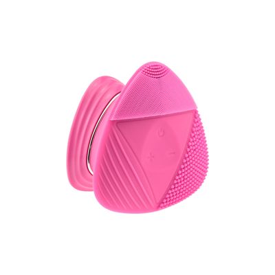 Facial Cleansing Brush - Silicone Face Brush Scrubber with Unique Triangle Design - Waterproof Facial Cleanser & Body Massage in Shower - Ultra-soft Face Massager for Exfoliating and Relaxing