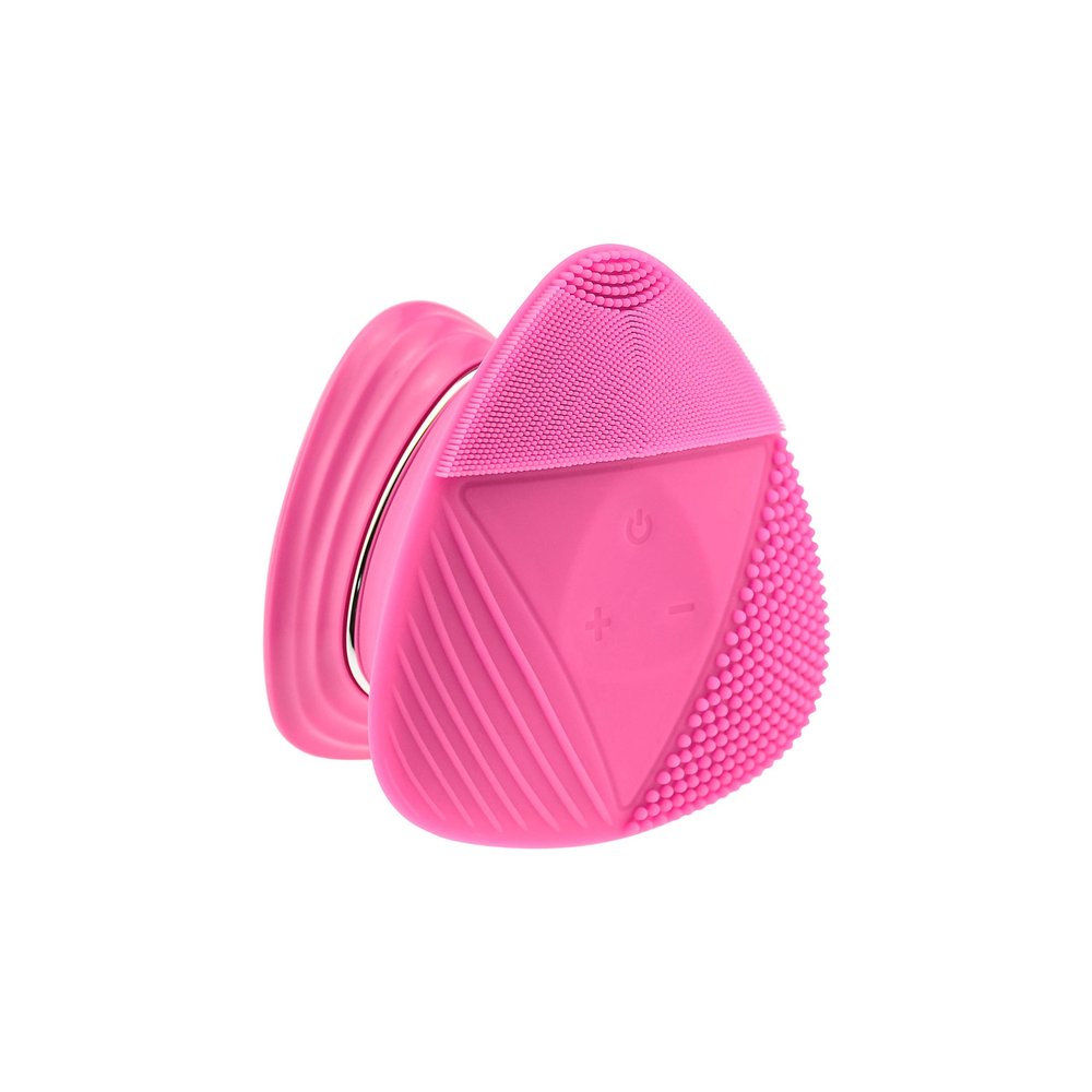 Facial Cleansing Brush - Silicone Face Brush Scrubber with Unique Triangle Design - Waterproof Facial Cleanser & Body Massage in Shower - Ultra-soft Face Massager for Exfoliating and Relaxing