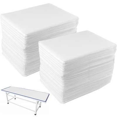 DEAYOU 40 PCS Disposable Spa Bed Sheets, Waterproof Massage Table Sheet Protector, Non Woven Fabric Bed Cover for Massage Therapy, Beauty Salon, Tattoo, Hotels, Esthetician, 31" x 67", Oil-Proof