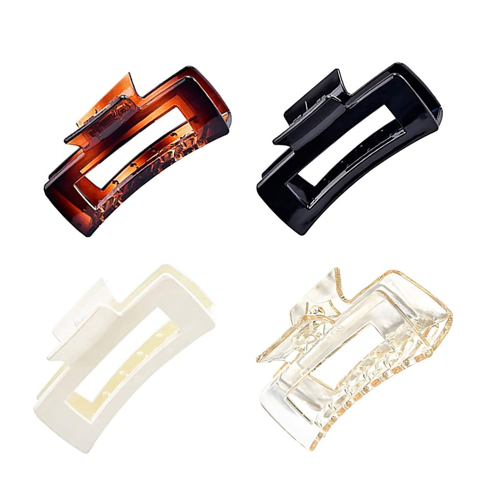 4 PCS Large Hair Clips,4.1Inch Matte Hair Claw Clips,Non-slip Banana Shape Claw Clips,Stable and Strong Holding for Hair Clips,Suitable for Women Thick Thin Hair of Hair Clip