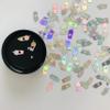 12 Colors Set - Coffee Cup Shape Sequins Holographic Glitter - Festival Rave Beauty Makeup Face Body Nail Art Decoration 12C view 2