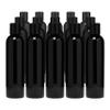 8oz Refillable Cosmo Bullet Bottles - Black with 24-410 Black Disc Cap (Set of 15) view 1
