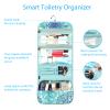 Fintie Portable Toiletry Cosmetic Travel Bag, Large Water Resistant Hanging Makeup Organizer Storage Pouch Case for Women Girls (Emerald Illusions) view 2