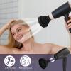 Silicone Hair Dryer Diffuser Collapsible 6 Colors Available Portable Hair Salon Tools for Home and Travel (Black) view 3