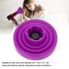Collapsible Diffuser for Hair Dryer, Silicone Diffuser Attachment Lightweight Foldable Portable Hair Salon Tools Fit for Most of Blow Dryers, Home and Travel (Purple) view 2