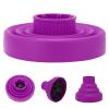 Collapsible Diffuser for Hair Dryer, Silicone Diffuser Attachment Lightweight Foldable Portable Hair Salon Tools Fit for Most of Blow Dryers, Home and Travel (Purple) view 4