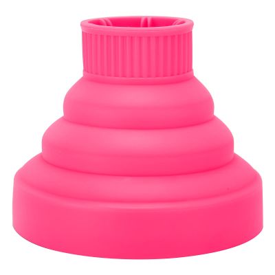 Silicone Hair Dryer Diffuser Collapsible 6 Colors Available Portable Hair Salon Tools for Home and Travel (Pink)