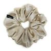 Jumbo Oversized XL Satin Scrunchies for Women Girls, Frizz Prevention, Sleep Hair Holder, Large Elastic Ties Band for Ponytail Bun, Hair Ties for Breakage Prevention - Champange view 1