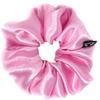 Iuptown Chic Jumbo Oversized XL Satin Scrunchies for Women Girls, Frizz Prevention, Sleep Hair Holder Scrunchy, Large Elastic Ties Band for Ponytail Bun, Satin Hair Ties for Breakage Prevention - Pink view 1
