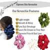 Iuptown Chic Jumbo Oversized XL Satin Scrunchies for Women Girls, Frizz Prevention, Sleep Hair Holder Scrunchy, Large Elastic Ties Band for Ponytail Bun, Satin Hair Ties for Breakage Prevention - Pink view 4