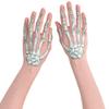 Skeleton Romance Hand Tattoo for Adults - 1 Piece, Realistic Design - Perfect for Costumes, Events, and Parties view 1