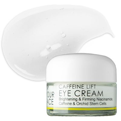 IN YOUR FACE Caffeine Lift Eye Cream Anti Aging - Caffeine Eye Cream for Dark Circles - Lightweight & Hydrating Formula with Niacinamide, Matcha, Vitamins A C D E & K - Vegan & Cruelty-Free