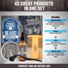 Beard Growth Kit - Oil, Balm, Serum, Derma Roller & Wooden Comb for Beard & Mustache Growth view 2
