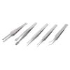 5pc Universal Tweezer Set Stainless Steel, 5" view 3