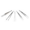 5pc Universal Tweezer Set Stainless Steel, 5" view 4