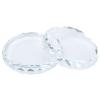 Nail Art Palette, 2pcs Nail Art Palettes Color Mixing Tool for DIY Makeup Mixing Palette Drawing Color Dish Toning Glass Nail Tips Painting Tray False Eyelash Glue Hold Makeup Pallet view 1