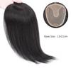 RemeeHi Clip in Straight Similar Silk Base Hair Topper Human Hair for Women, Top Hairpiece for Thinning Hair 13x15 Brown 8 Inch view 2