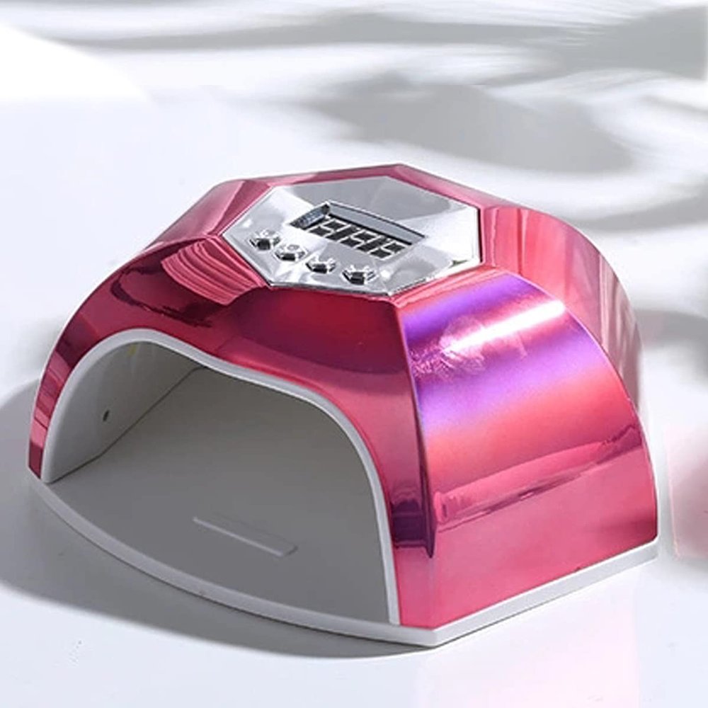 168W UV LED Nail Lamp Gel Polish Nail Dryer Light with Timer Senor&Display for Nail and Toe Nail Curing