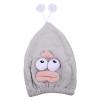 Beaupretty Rapid Drying Towel Microfiber Hair Drying Caps Ultra Absorbent Fast Drying Hair Turban Wrap Towels Cartoon Shower Cap for Girls and Women (Grey) Rapid Drying Hair Towel view 1