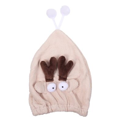 Beaupretty 1pc Cartoon Hair Drying Cap Super Absorbent Shower Hat for Fast-drying Wet Hair Lightweight Fleece Wrap for Home and Travel for Friends