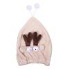 Beaupretty 1pc Cartoon Hair Drying Cap Super Absorbent Shower Hat for Fast-drying Wet Hair Lightweight Fleece Wrap for Home and Travel for Friends view 1