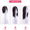 Hand Made Human Hair Crown Topper Hair Piece Clip in Large Silk Base Hair Toppers for Women with Thinning Hair, 16" Chestnut Brown view 4