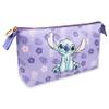 Disney Stitch Gifts for Girls Makeup Bag for Teens Women, Cute Travel Toiletry Bag for Beauty Accessories, Zipped Make Up Cosmetics Storage (Purple) view 1