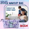 Disney Stitch Gifts for Girls Makeup Bag for Teens Women, Cute Travel Toiletry Bag for Beauty Accessories, Zipped Make Up Cosmetics Storage (Purple) view 3