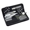 10pcs Hair Cutting Scissors Kit Professional Haircutting Kit for Home & Salon Razor Barber Scissors Set Texturizing Scissors view 1
