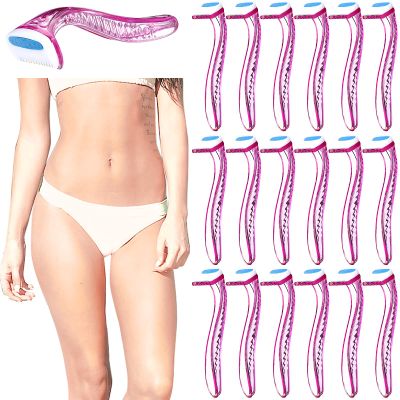 Honoson 16 Counts Women's Disposable Razors Set for Beginners Sensitive Skin Shaving Kit Razor Gift Set(Rose Red)