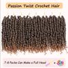 8 Packs Passion Twist Hair 6 Inch Pre-twisted Passion Twist Crochet Hair Pre-looped Crochet Braids Hair for Women Passion Twists Braiding Hair Synthetic Hair Extensions view 2
