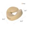 Master Massage Patented Ultra Plush Memory Foam Face cushion Pillow Headrest Cream,10081R view 2