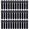 AUEAR, 50 Pack Disposable Eye Shadow Brushes Applicators Sponge Oval Tipped Dual Sides Brush Makeup Tool Black view 1