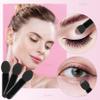 AUEAR, 50 Pack Disposable Eye Shadow Brushes Applicators Sponge Oval Tipped Dual Sides Brush Makeup Tool Black view 2