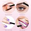 AUEAR, 50 Pack Disposable Eye Shadow Brushes Applicators Sponge Oval Tipped Dual Sides Brush Makeup Tool Black view 3
